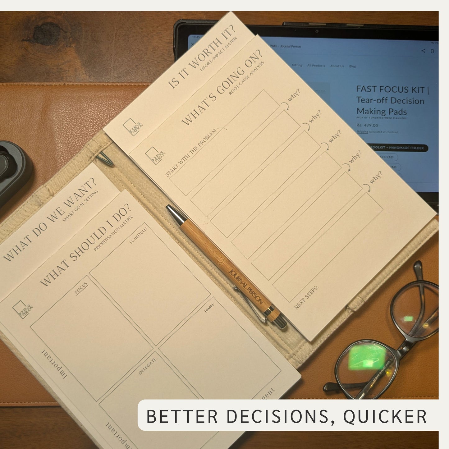 FAST FOCUS KIT | Tear-off Decision Making Pads