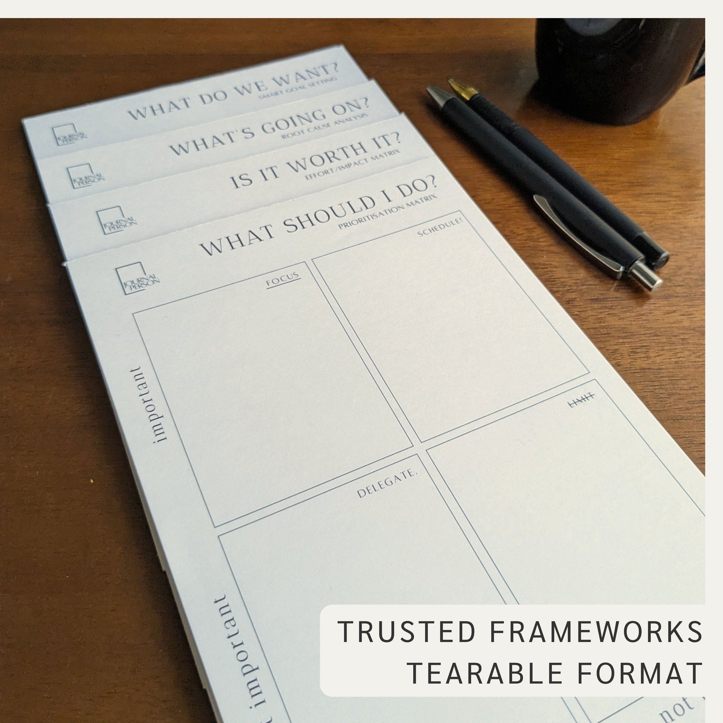 FAST FOCUS KIT | Tear-off Decision Making Pads