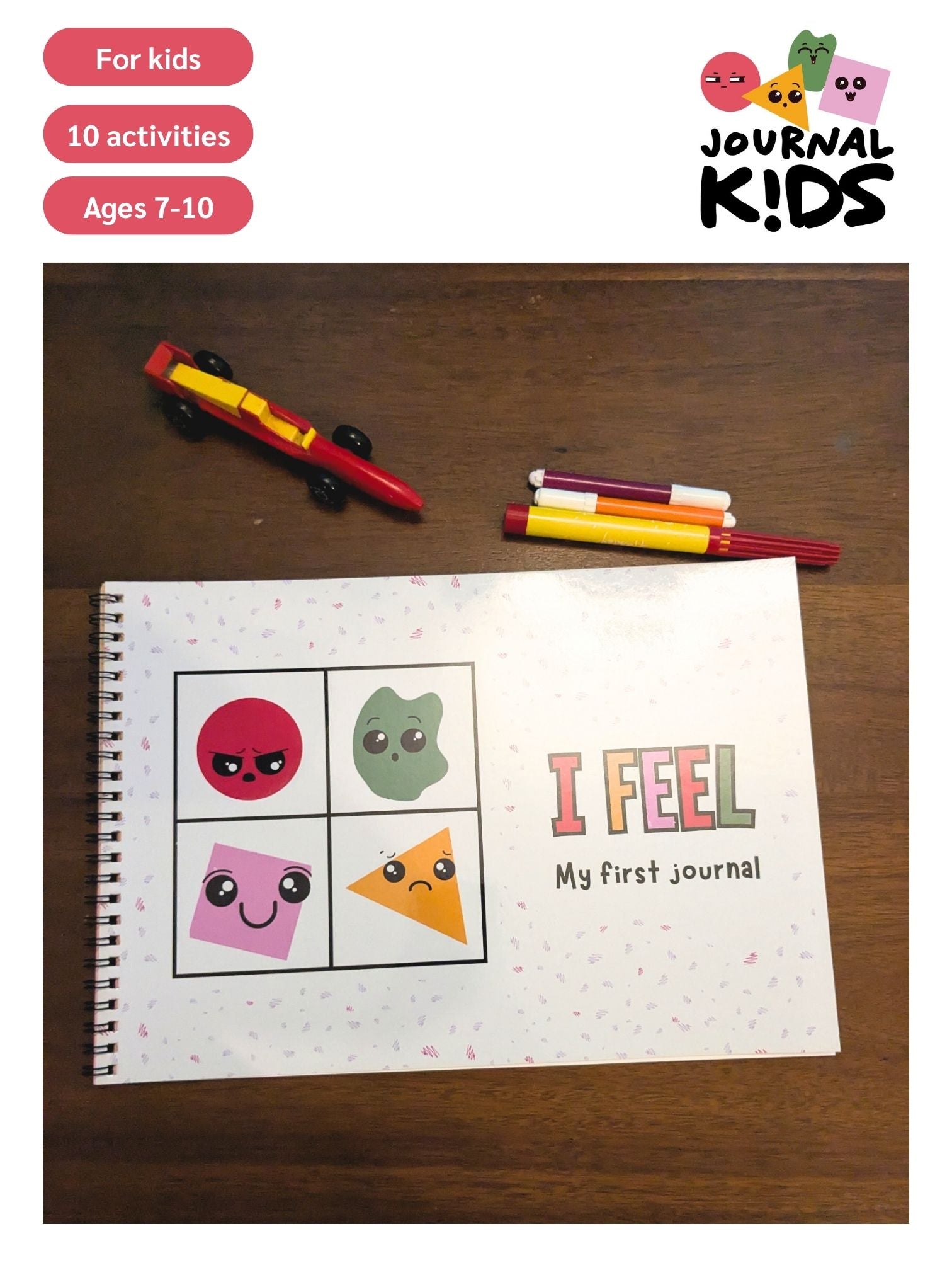 I Feel - Kids Journal & Activity Book - For ages 6-9 – Journal Person