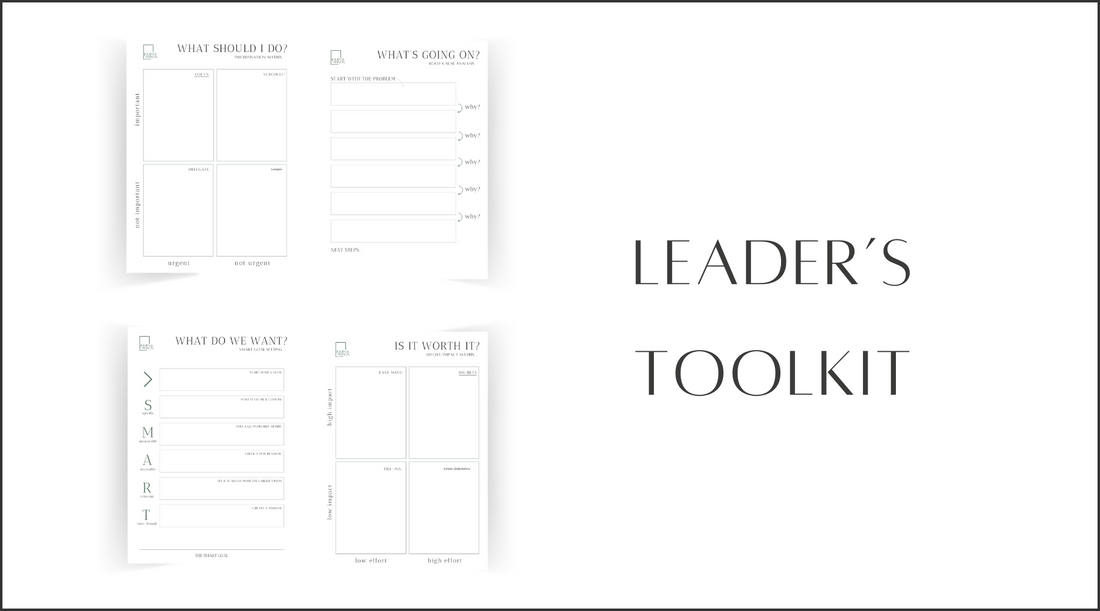 LEADER'S TOOL KIT FOR LEADERS GIFTING JOURNAL PERSON