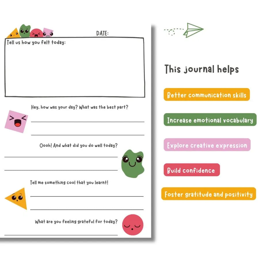 Feelings & Learnings - Daily journal for kids