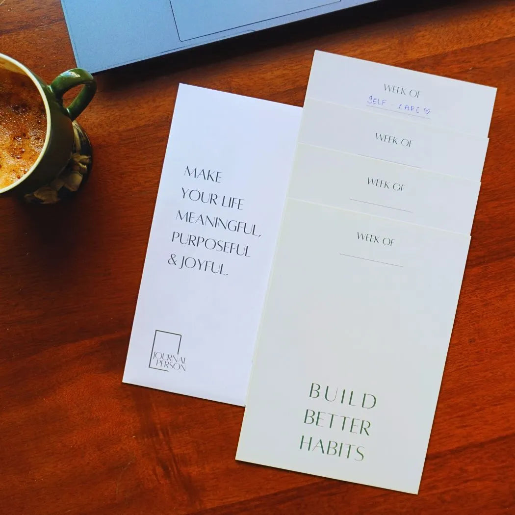 BUILD BETTER HABITS | Set of 4 Weekly Habit Trackers