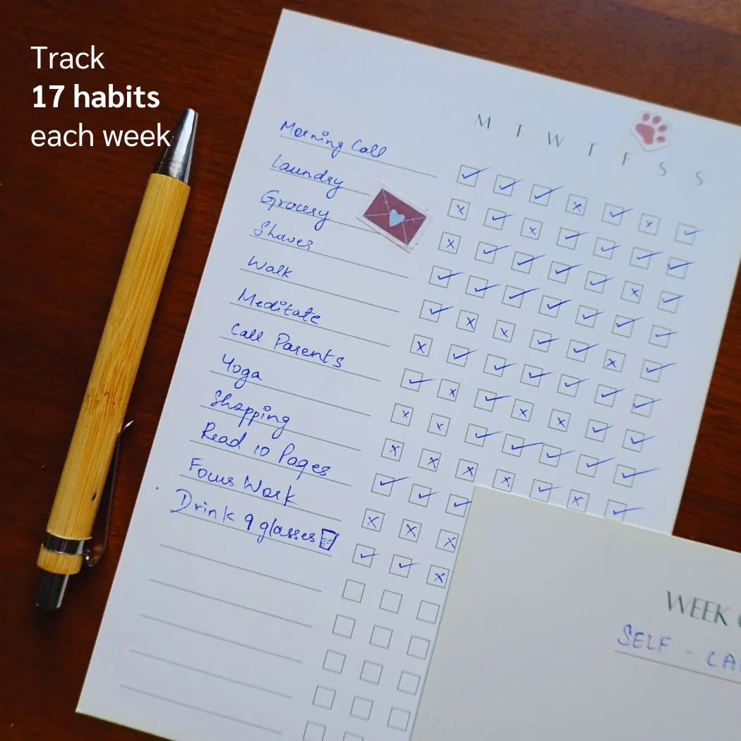 BUILD BETTER HABITS | Set of 4 Weekly Habit Trackers