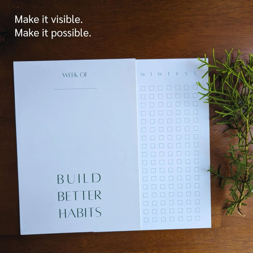 BUILD BETTER HABITS | Set of 4 Weekly Habit Trackers