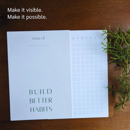 BUILD BETTER HABITS | Set of 4 Weekly Habit Trackers