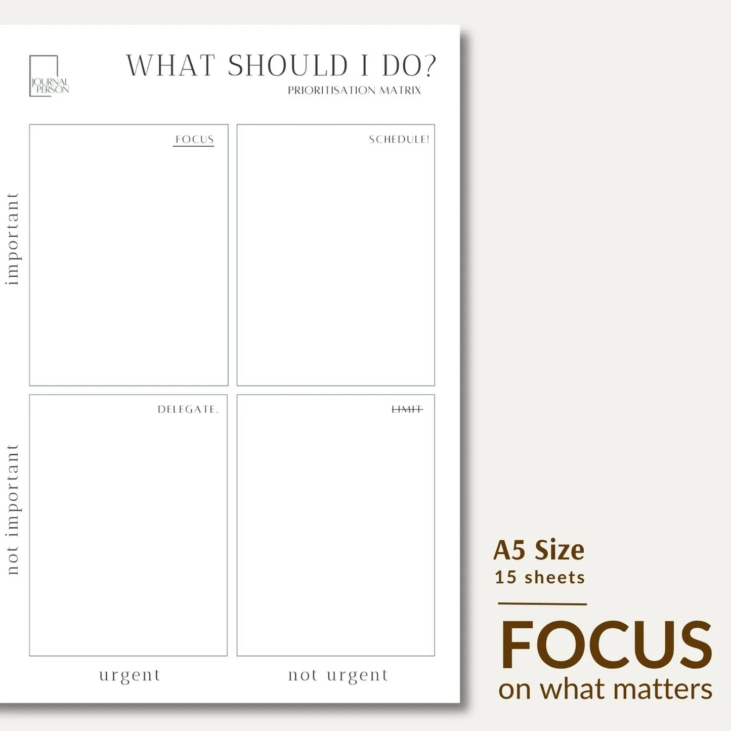 What Should I do? Prioritisation Pad