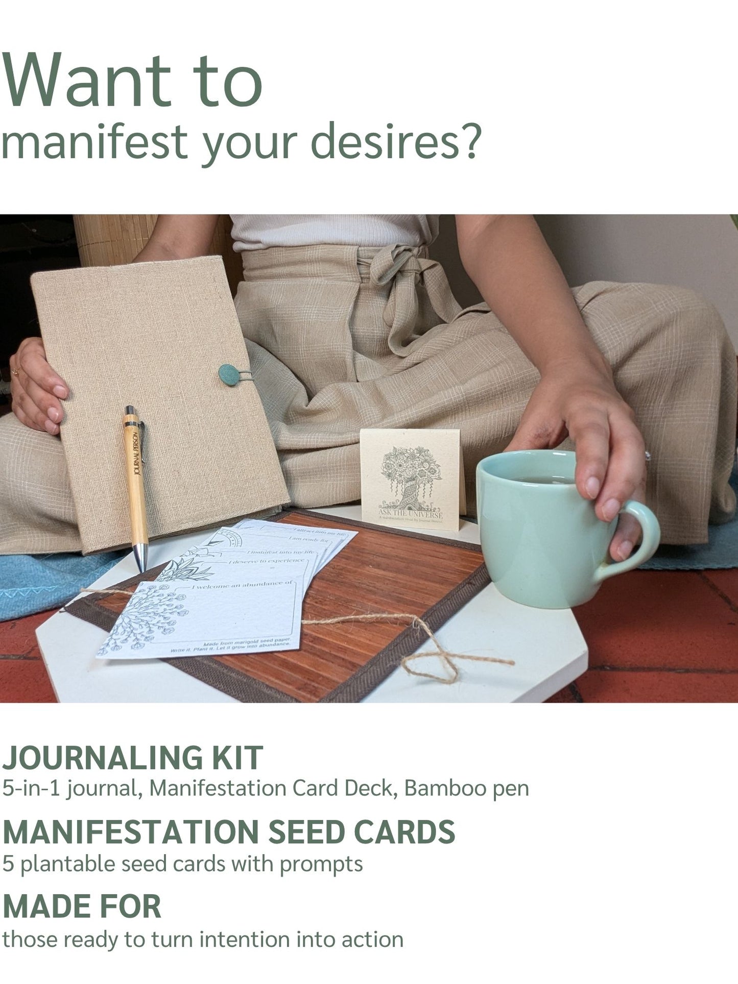THE MANIFESTATION JOURNEY | A Manifestation + Guided Journaling Kit