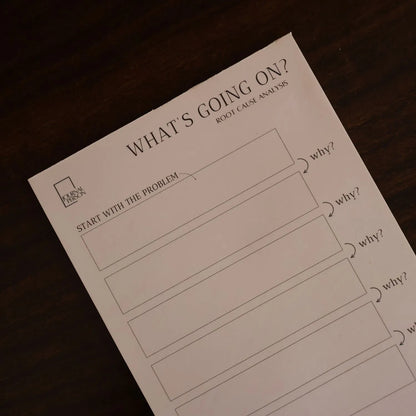 What's going on? Root Cause Analysis Pad