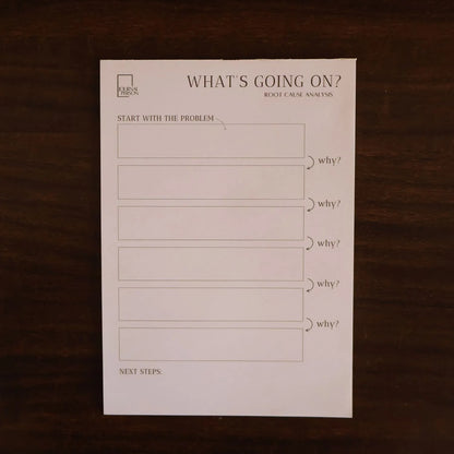 What's going on? Root Cause Analysis Pad