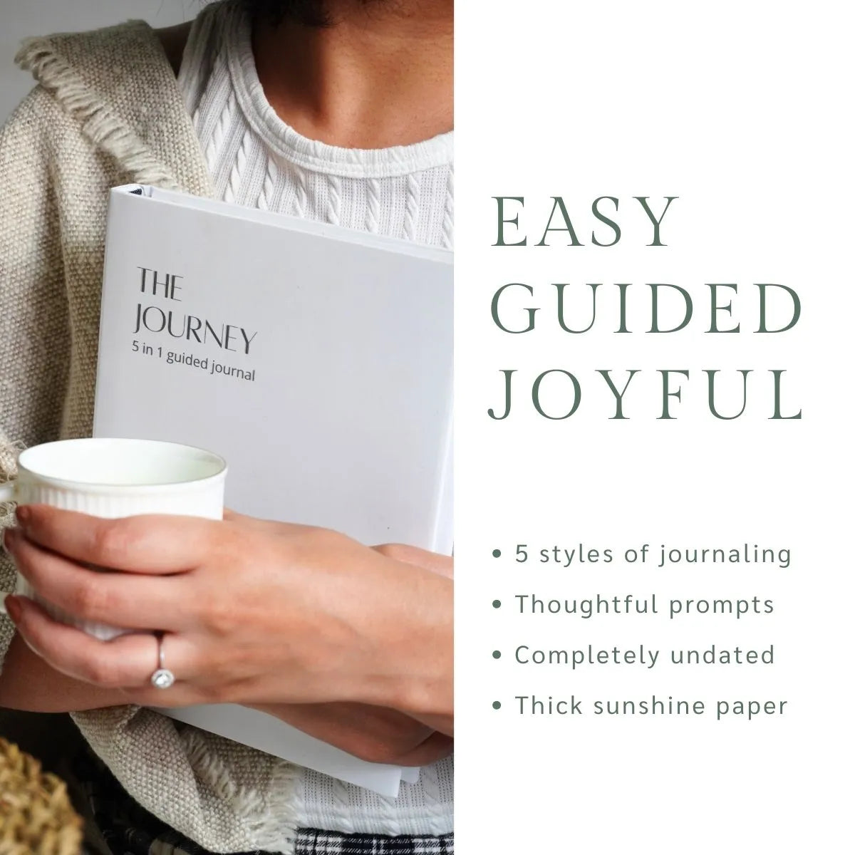 THE JOURNEY | LUXE WHITE GUIDED JOURNAL
