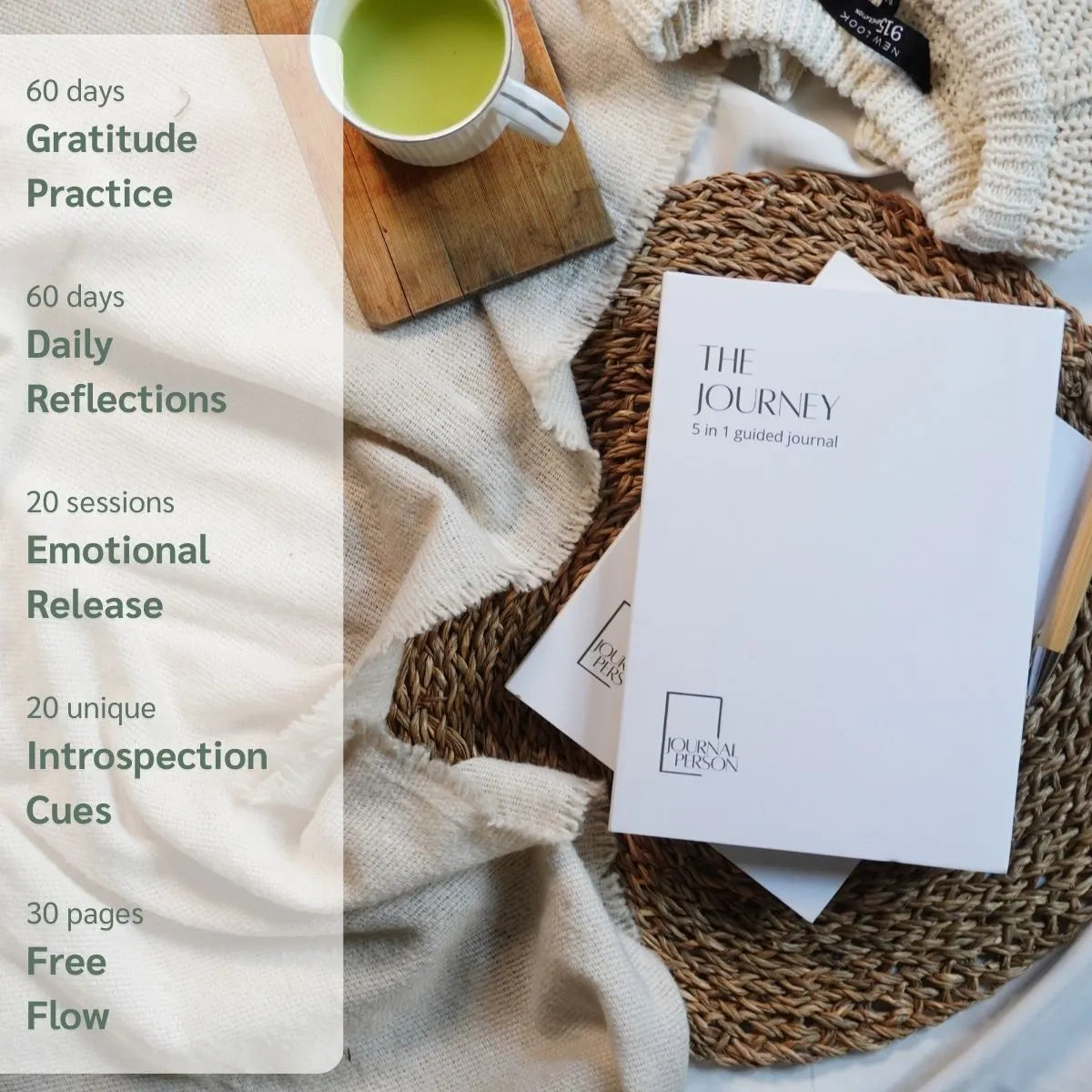 THE JOURNEY | LUXE WHITE GUIDED JOURNAL