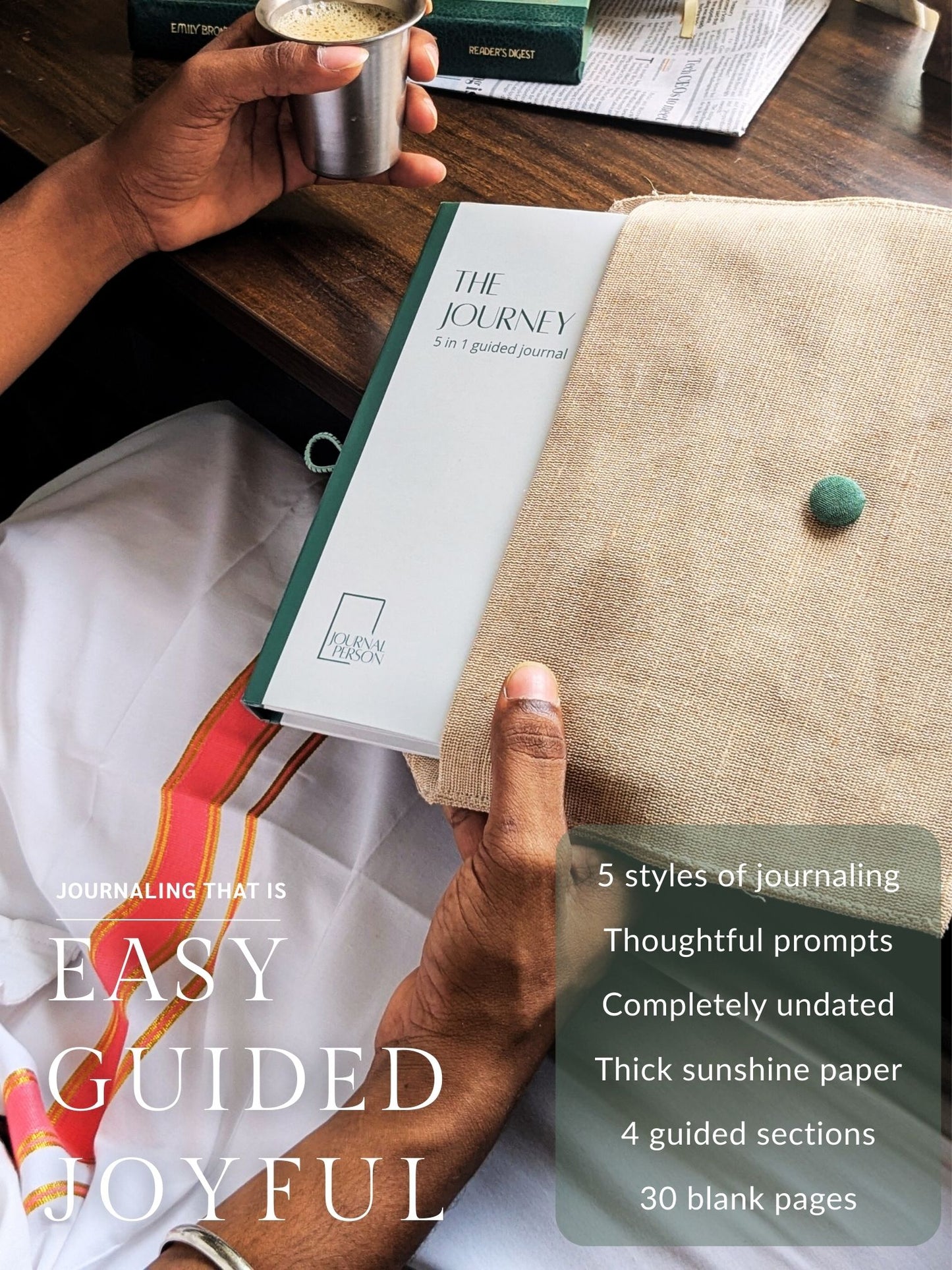 THE JOURNEY | VINTAGE GUIDED JOURNAL