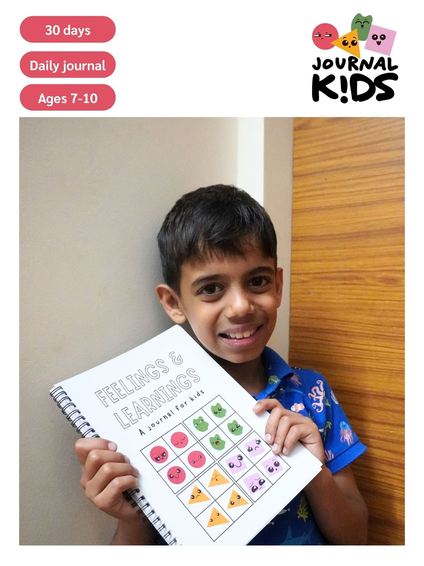 Feelings & Learnings - Daily journal for kids