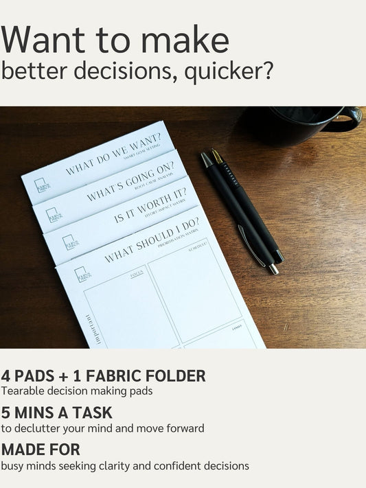 FAST FOCUS KIT | Tear-off Decision Making Pads