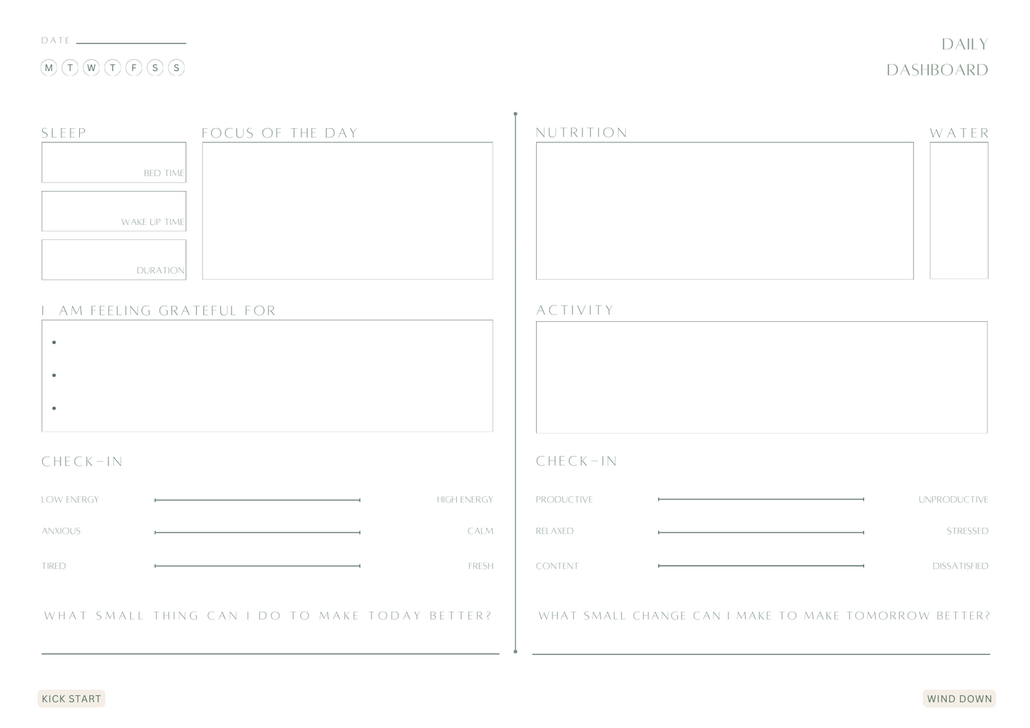 Food journal and activity journal for biohacking