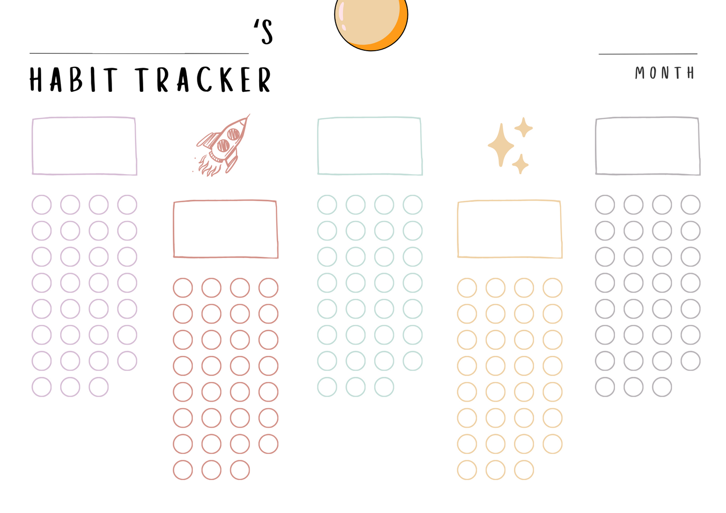 Children's chore trackers