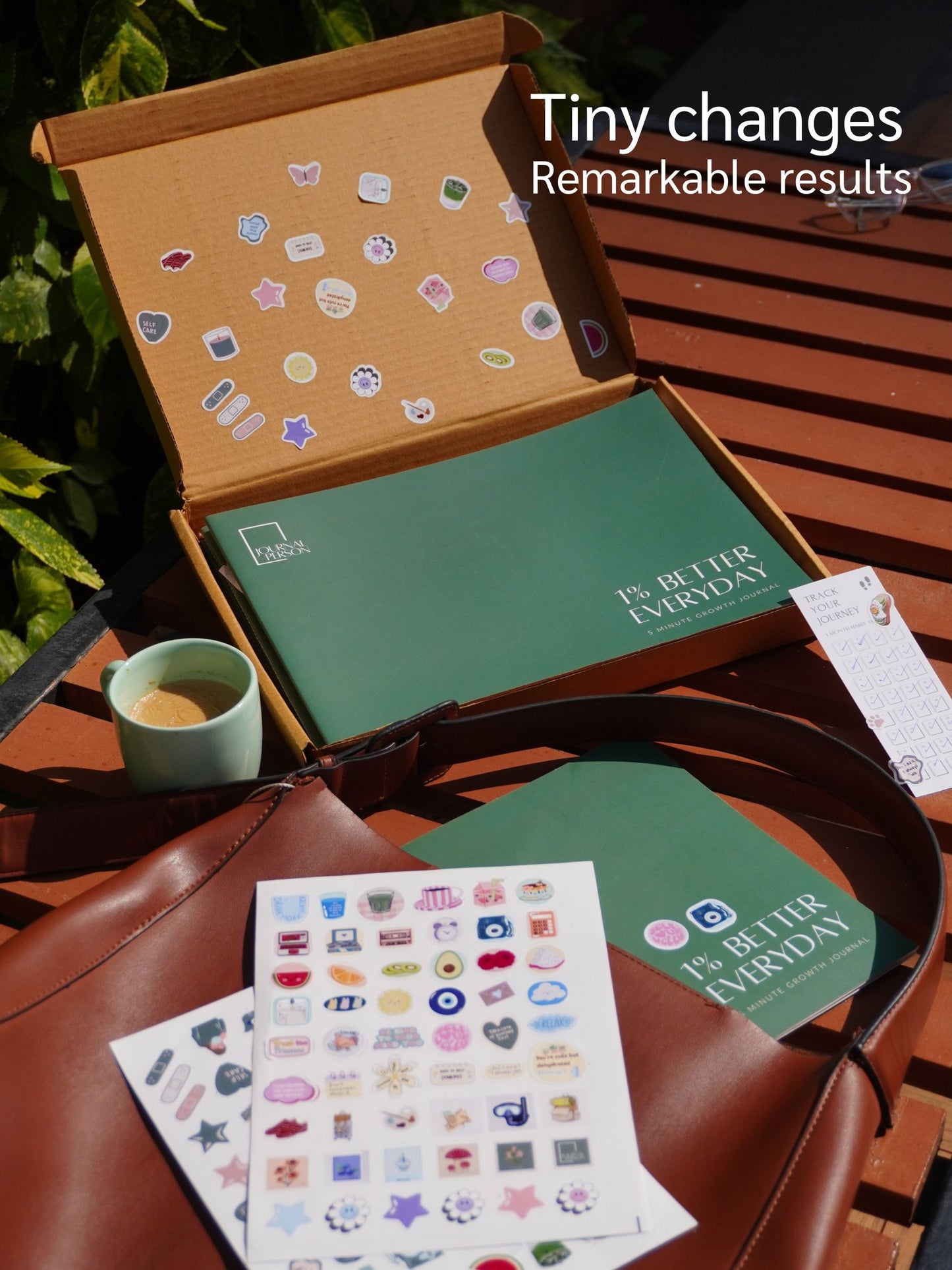 1% BETTER EVERYDAY | 5-MINUTE HABIT TRACKING JOURNAL